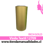12709_Vinilo Textil Matte Gold  ( 1 m de largo x 25 cm ancho )