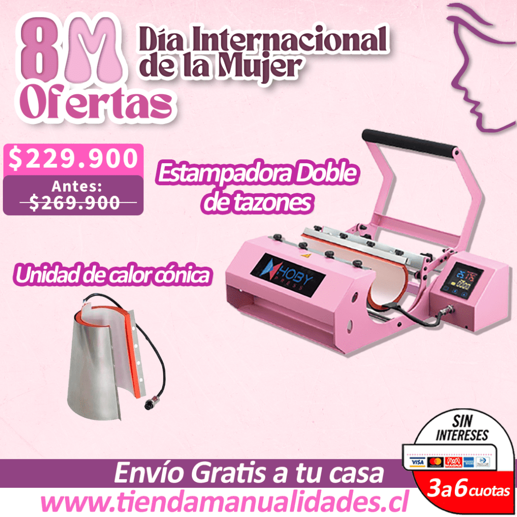 ODM-13- ESTAMPADORA DE TAZAS - Envío Gratis - Entrega Inmediata