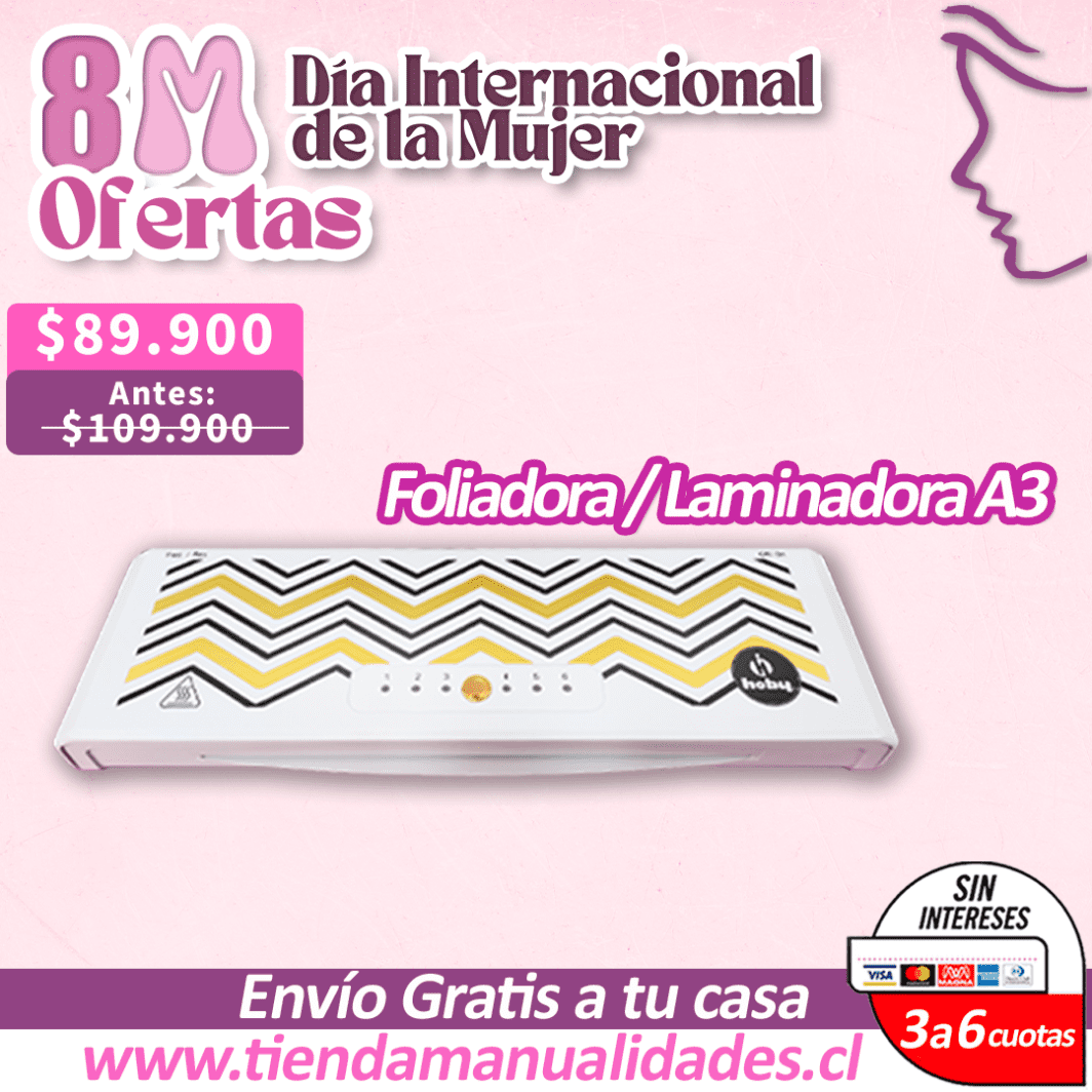 ODM-16- FOLIADORA / LAMINADORA HOBY - Envío Gratis - Entrega Inmediata