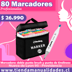 AMH 01-MARCADORES DOBLE PUNTA - 80 UNIDADES HOBY - ENTREGA INMEDIATA