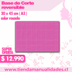 BDC 06 Base de Corte Reversible  30 x 45 cm  A3  Color Rosado