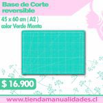 BDC 04 Base de Corte Reversible 45cm x 60 cm A2 Color Verde Menta