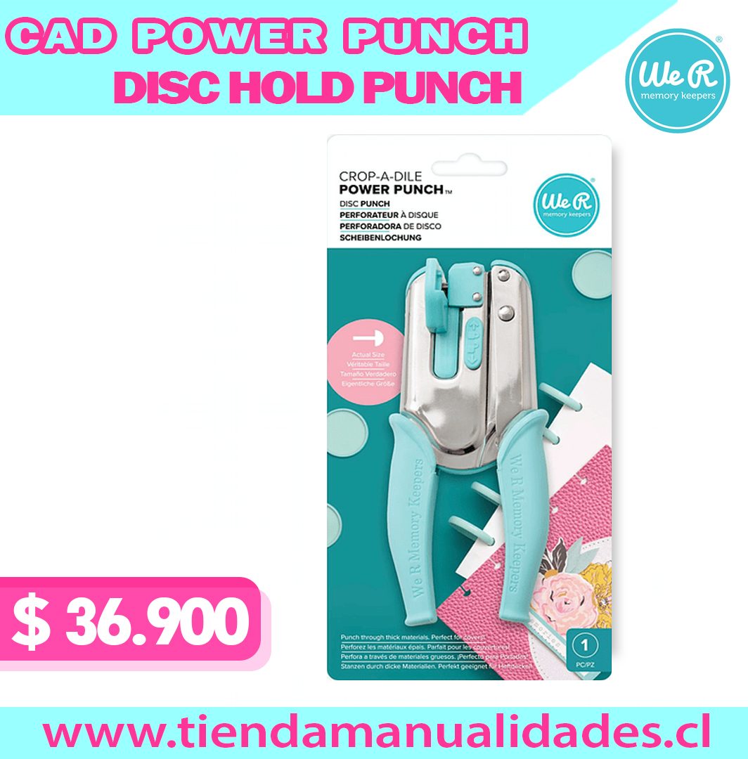 We R memory Keepers - Perforadora de Discos - CAD POWER PUNCH - DISC HOLD PUNCH-661367