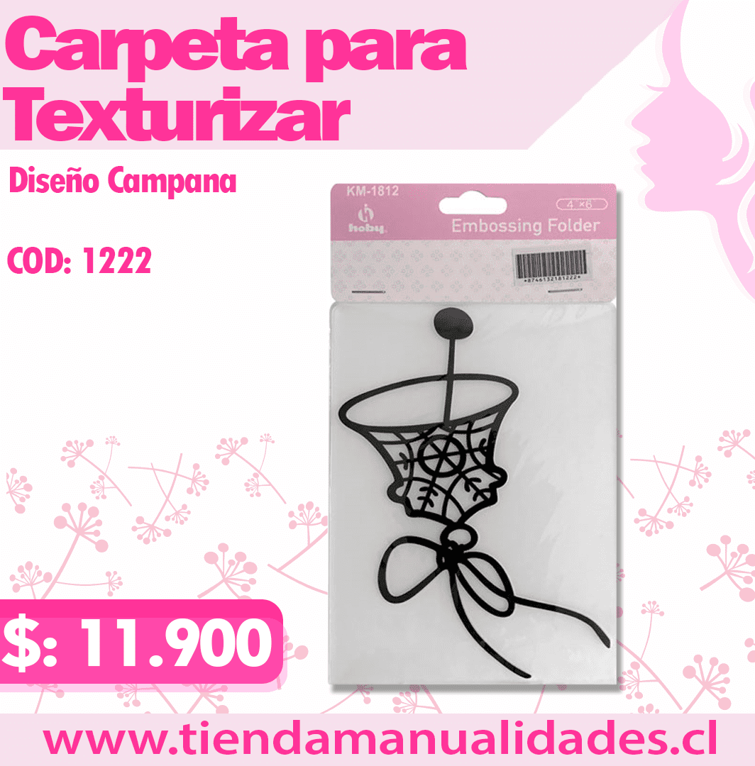 MTT-07 - Texturizados CAMPANA / Carpetas de Repujado -ENTREGA INMEDIATA