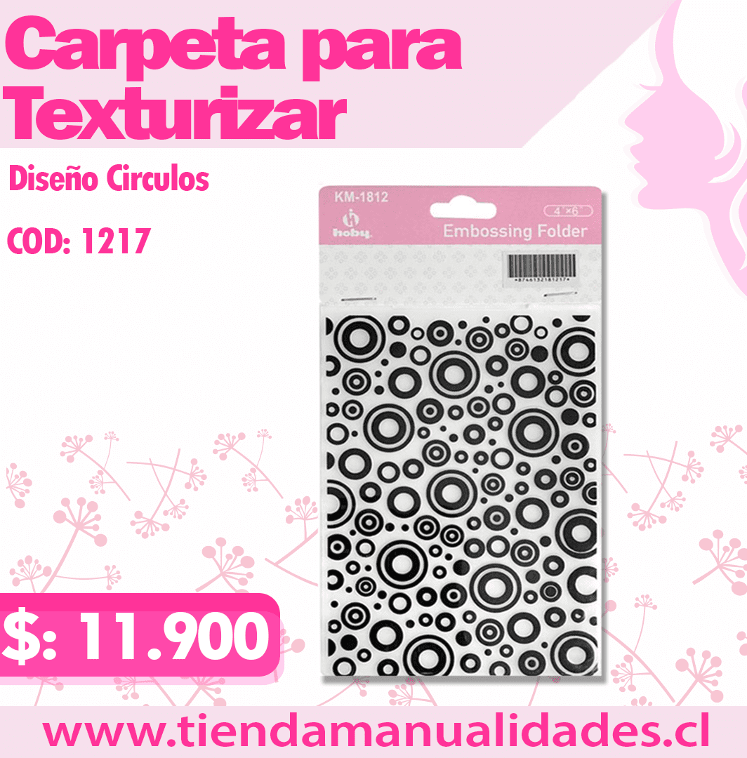 MTT-08 - Texturizados CIRCULOS / Carpetas de Repujado -ENTREGA INMEDIATA