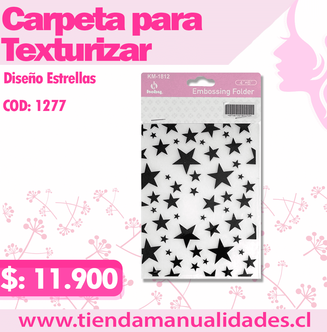 MTT-15 - Texturizados Estrellas / Carpetas de Repujado -ENTREGA INMEDIATA