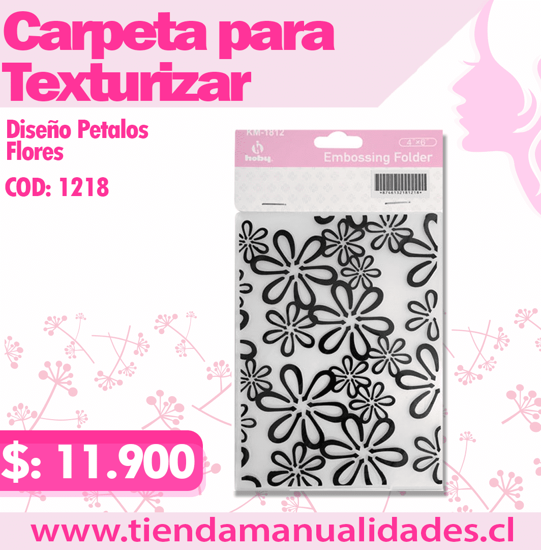 MTT-20 - Texturizados Petalos Flores / Carpetas de Repujado -ENTREGA INMEDIATA