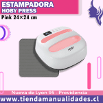 ES110 Estampadora HobyPress Pink 24x24 cm - Envío gratis - Entrega Inmediata