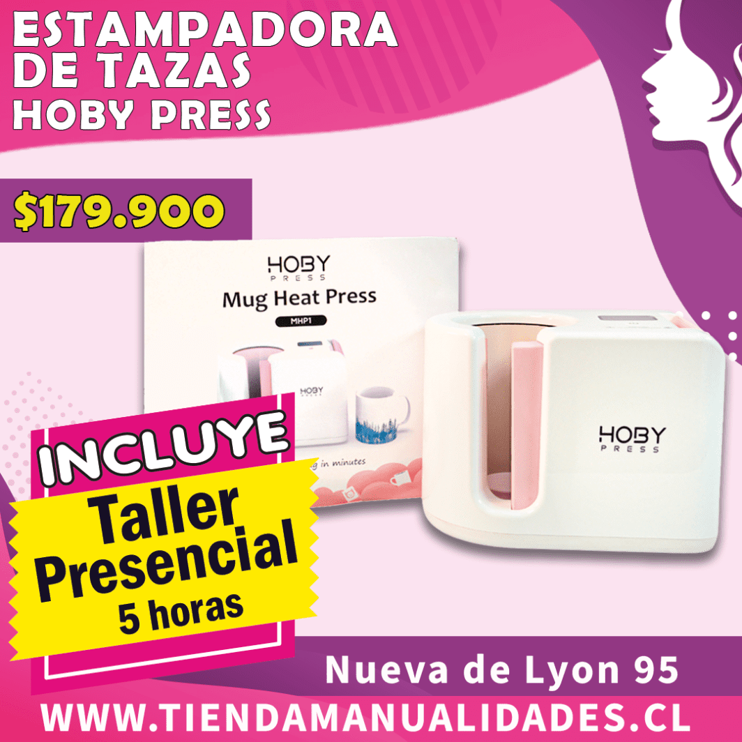ES130 ESTAMPADORA MUG HOBY PRESS  + TALLER - Entrega Inmediata