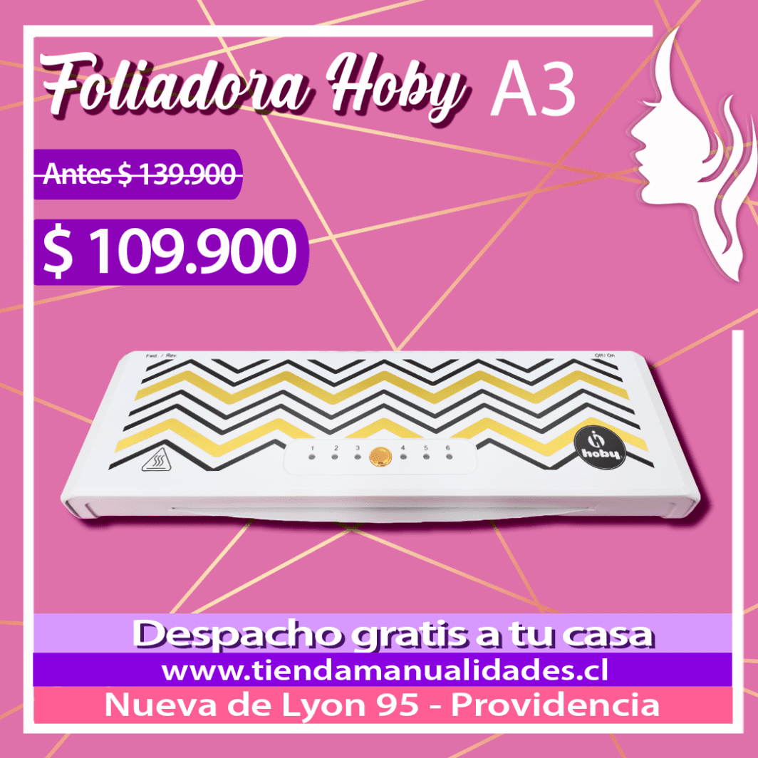 LAM110 Laminadora Foliadora HOBY - Envío Gratis - Entrega Inmediata