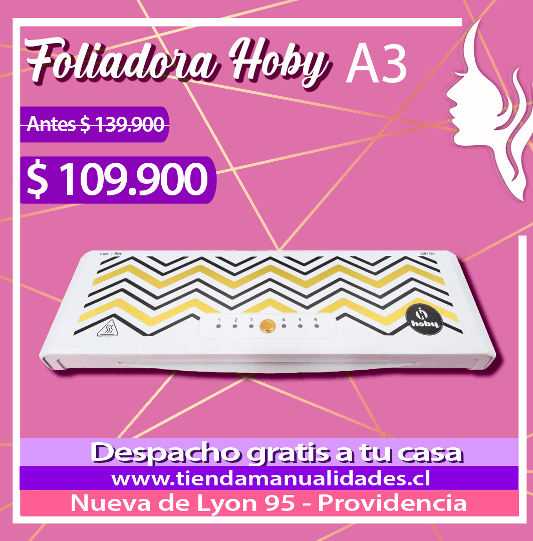 LAM110 Laminadora Foliadora HOBY - Envío Gratis - Entrega Inmediata