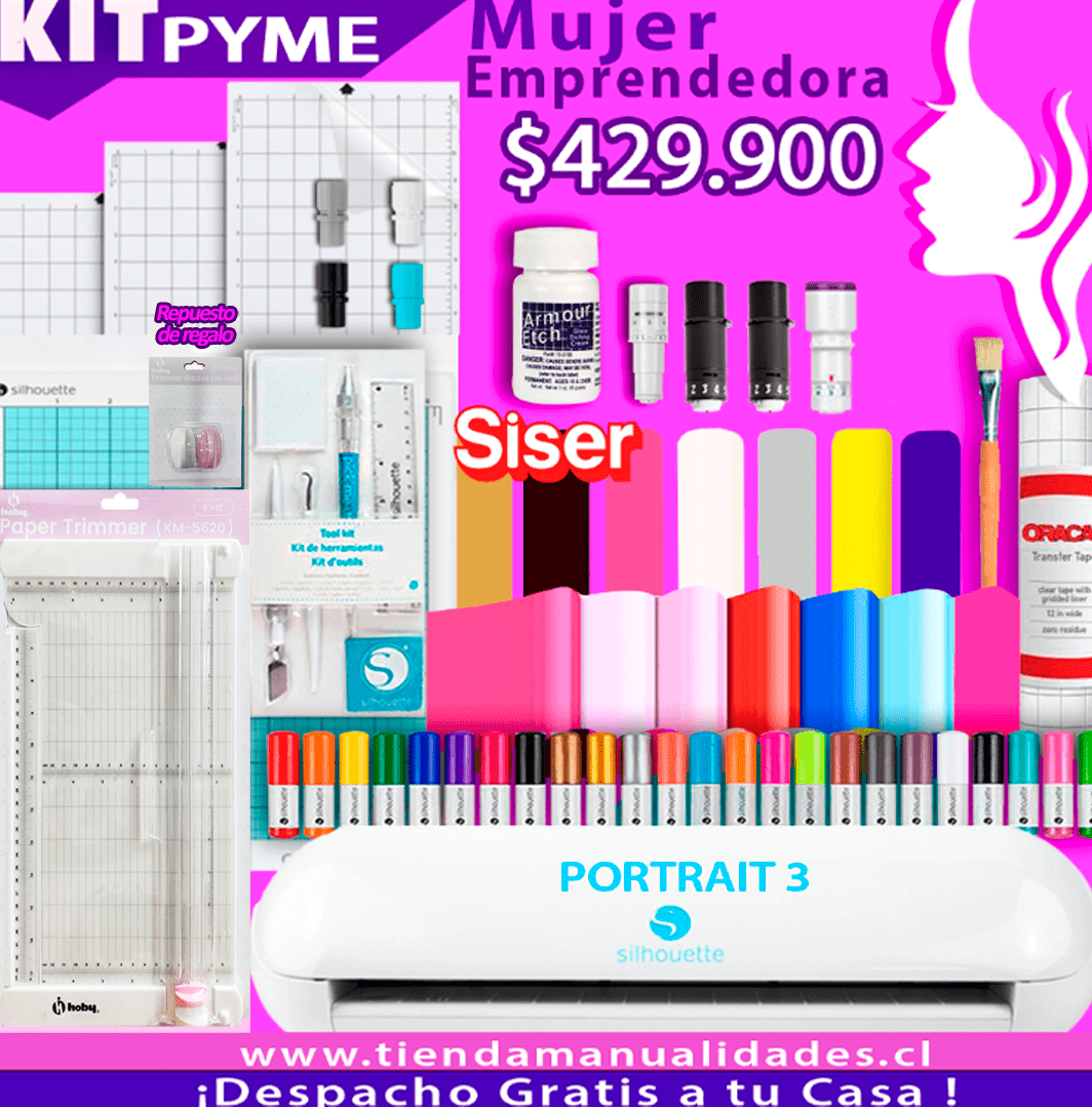 APY-30P Kit Silhouette Portrait 3 Pyme - Entrega Inmediata