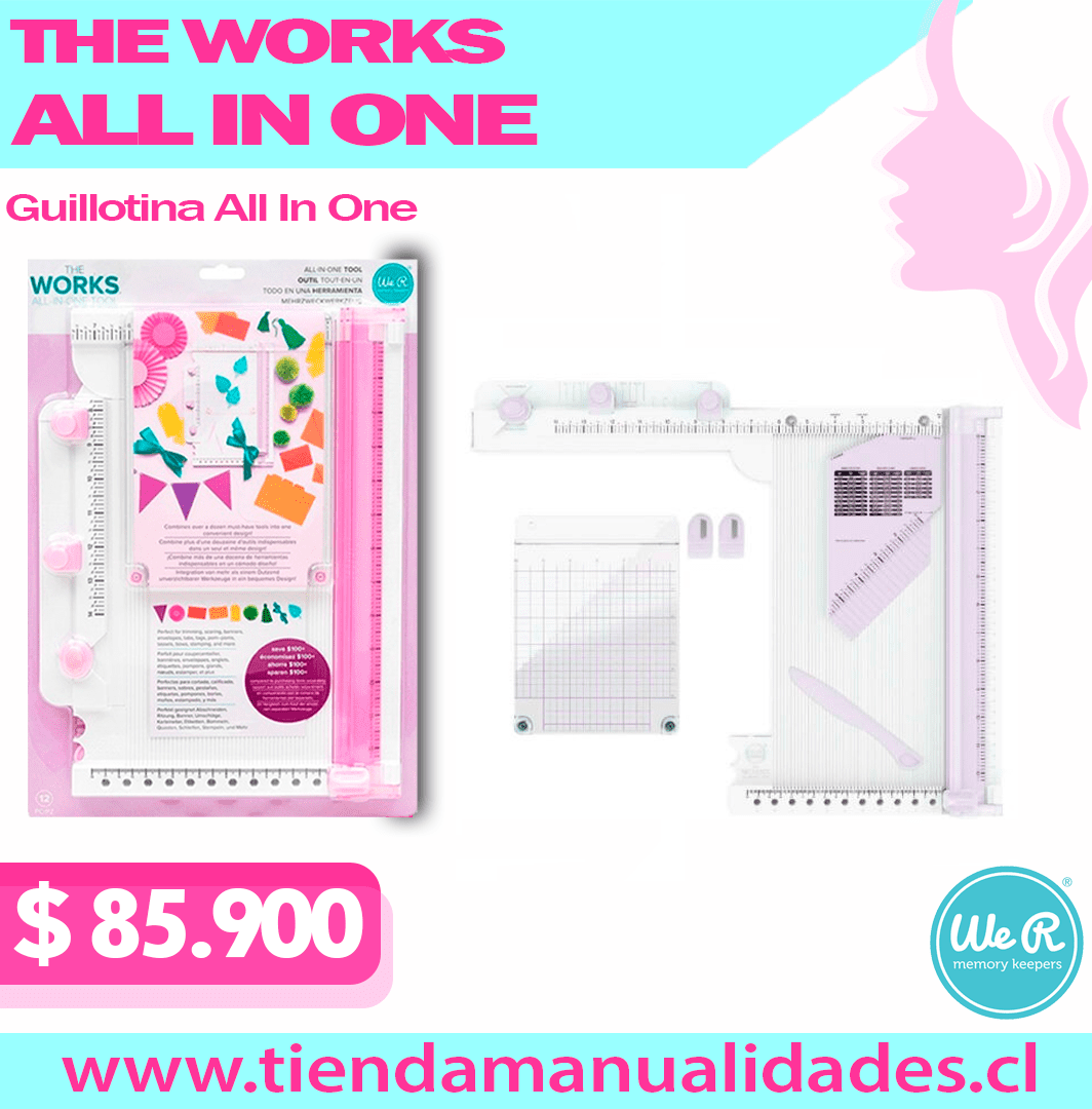 Herramienta The Works ALL IN ONE -We R Memory Keepers COLOR LILA-60000588