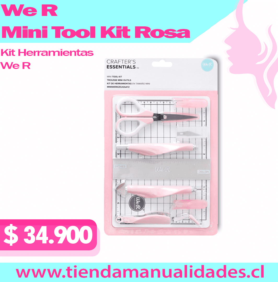 We R Memory Keepers - Mini Tool Kit Rosa -60000463