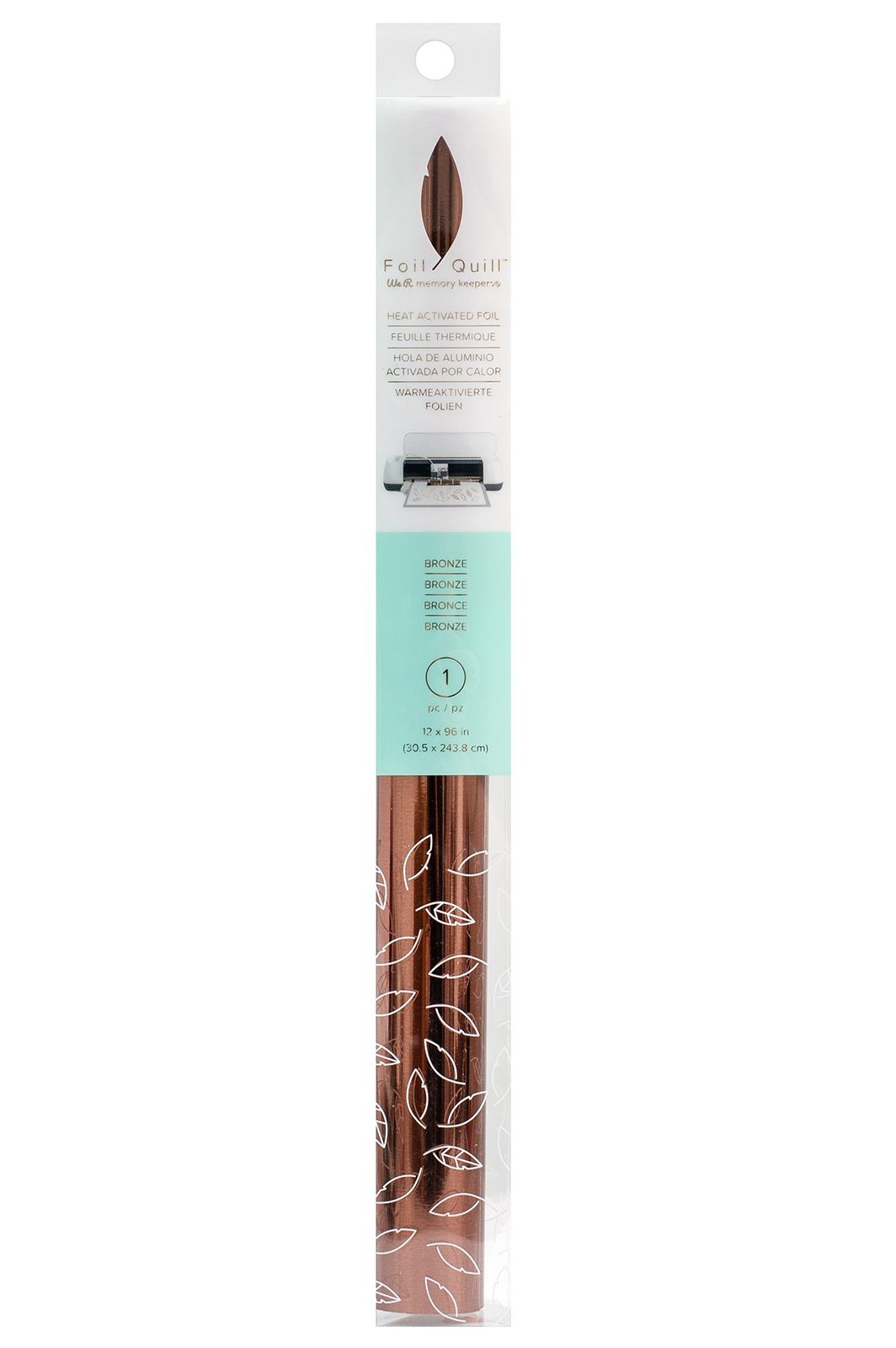 Hoja de Aluminio Activada por calor (BRONCE)  Foil Quill We R Memory Keepers ¡Disponible para entrega inmediata! 30x244 cm