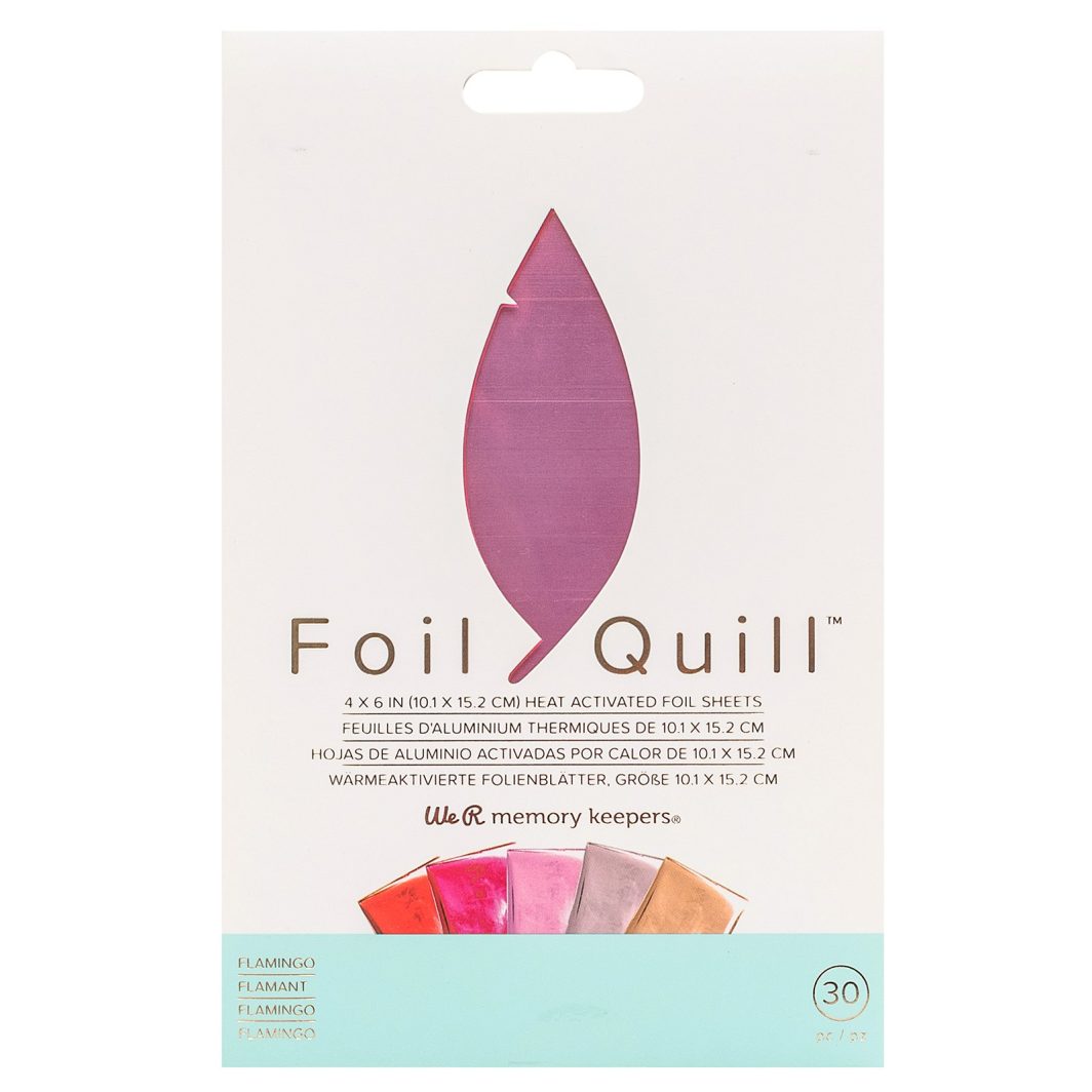 Hojas de Aluminio Activadas por calor (FLAMINGO)  Foil Quill We R Memory Keepers ¡Disponible para entrega inmediata!