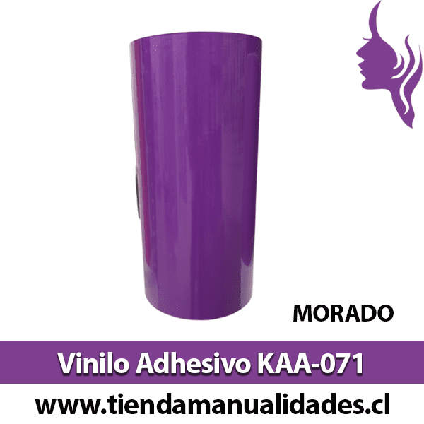 KAA-071 Vinilo Adhesivo Decorativo Morado brillante Premium (30cm x 1m largo)