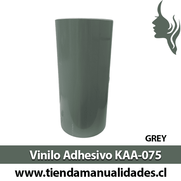 KAA-075 Vinilo Adhesivo Decorativo Grey brillante Premium (30cm x 1m largo)