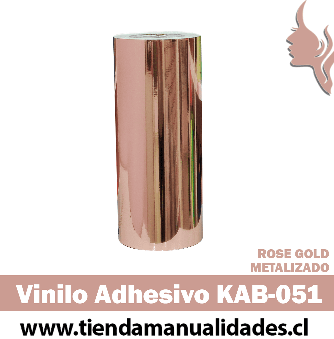 KAB-051 Vinilo Adhesivo Decorativo ROSE GOLD Premium (30cm x 1m largo)
