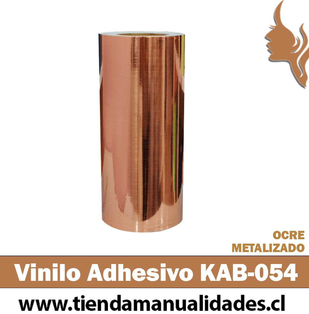 KAB-054 Vinilo Adhesivo Decorativo OCRE METALIZADO Premium (30cm x 1m largo)