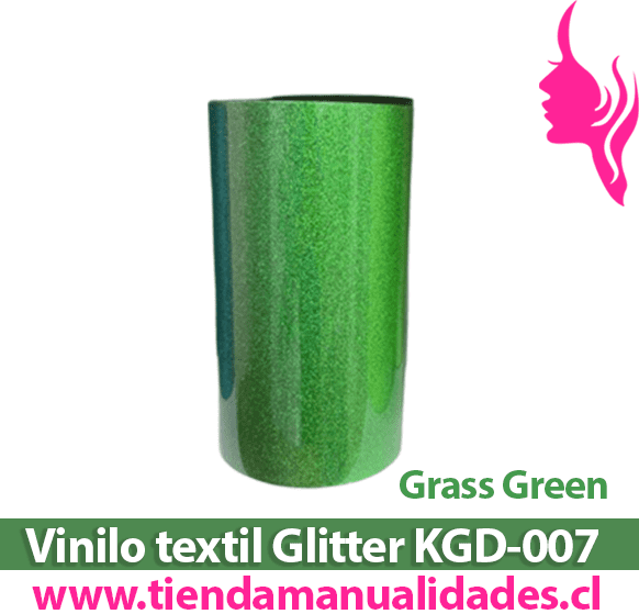KDG-007_Vinilo Textil Grass Green   ( 1 m de largo x 25 cm ancho )