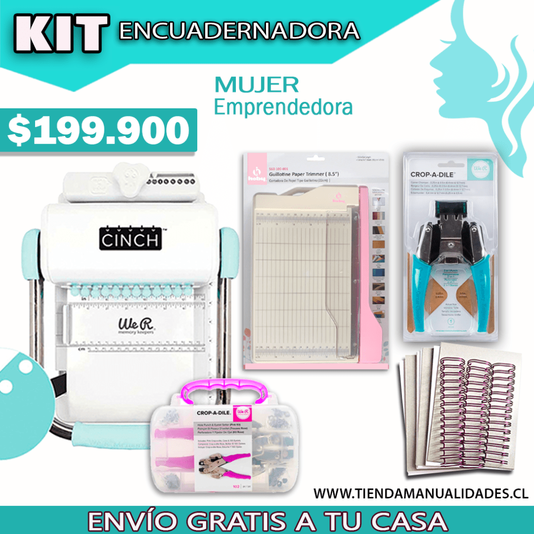 CH175 KIT CINCH CUADRADA + CROP DILE + CORNER CHOMPER + MINI GUILLOTINA