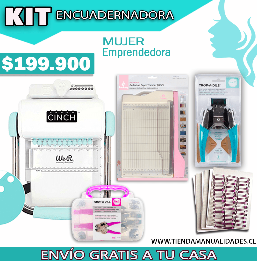 CH175 KIT CINCH CUADRADA + CROP DILE + CORNER CHOMPER + MINI GUILLOTINA