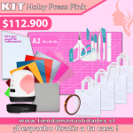 ES105 Kit Estampadora Mini HobyPress Rosa - Envío gratis - ENTREGA INMEDIATA