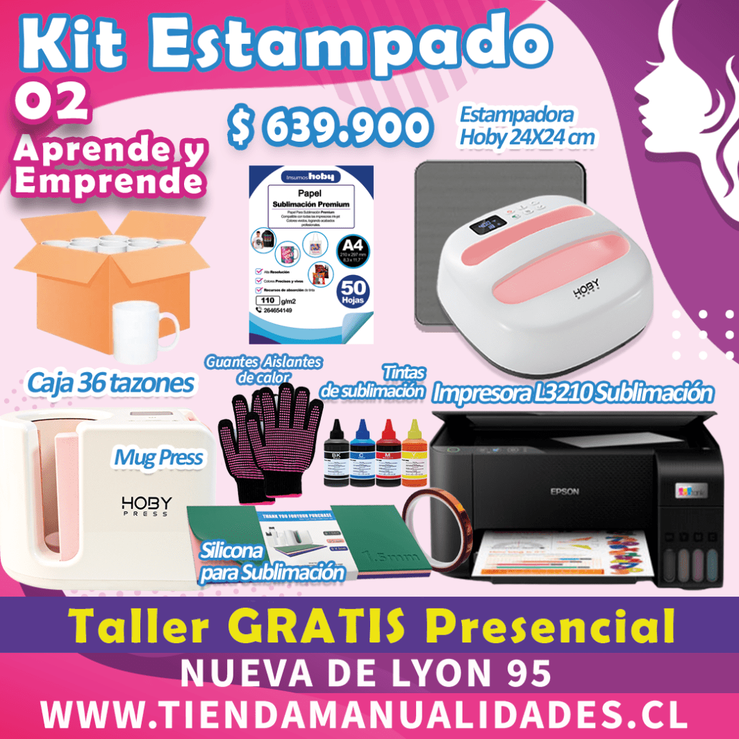 ES245 Kit Sublimación y Estampado-02 - Entrega Inmediata