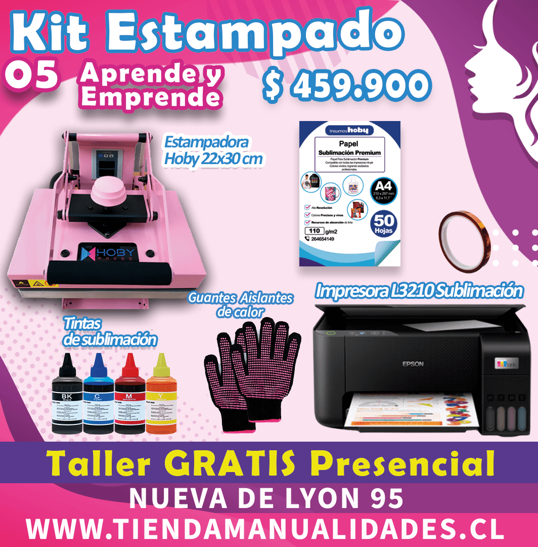 ES215 Kit Sublimación y Estampado-05 - Entrega Inmediata