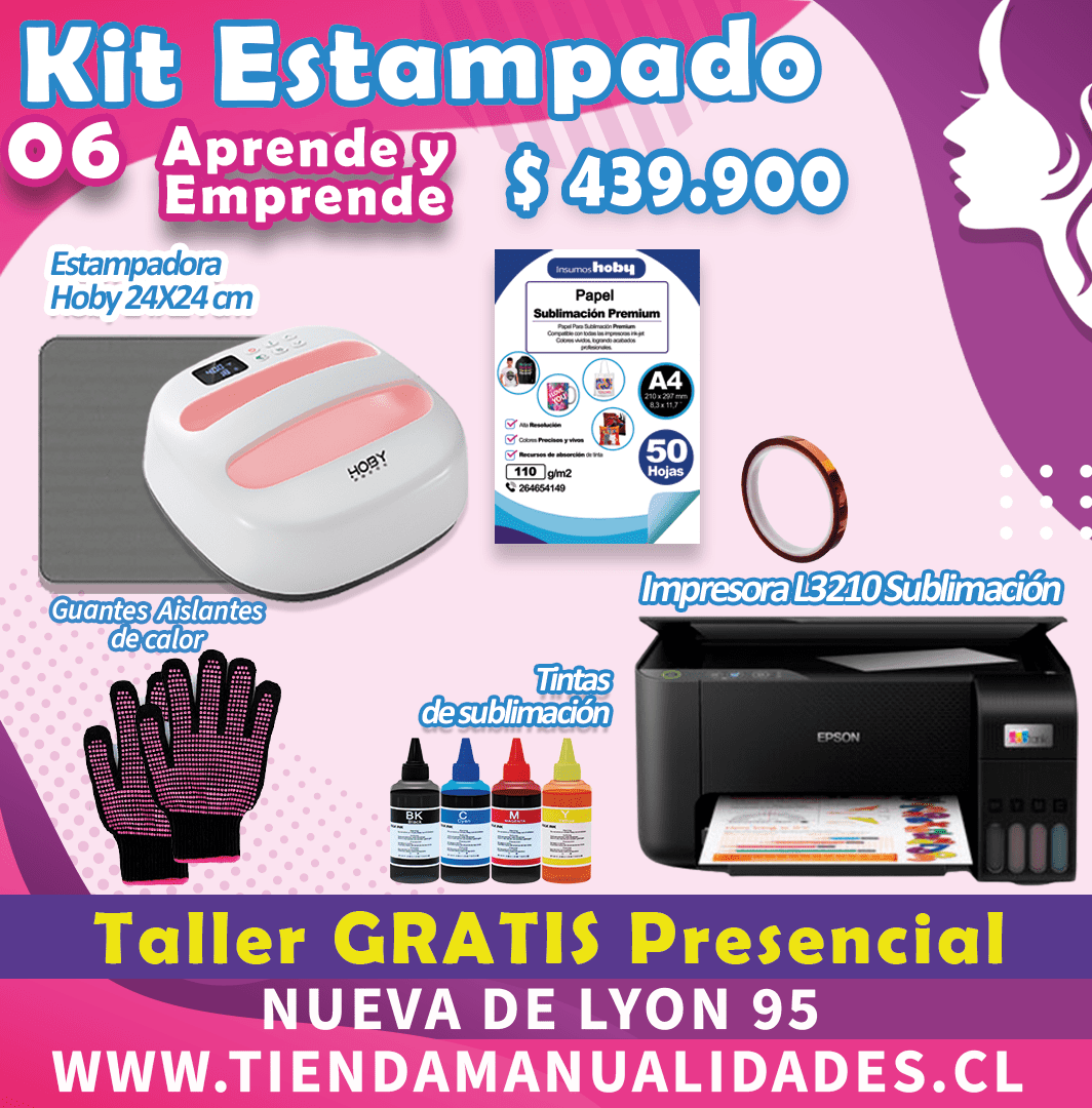 ES210 Kit Sublimación y Estampado-06 -Entrega Inmediata