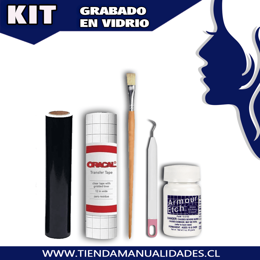 Kit Grabado en Vidrio -- ENTREGA INMEDIATA