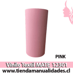 12301_Vinilo Textil Matte Pink  ( 1 m de largo x 25 cm ancho )