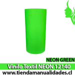 12140_Vinilo Textil Neon Green  ( 1 m de largo x 25 cm ancho )