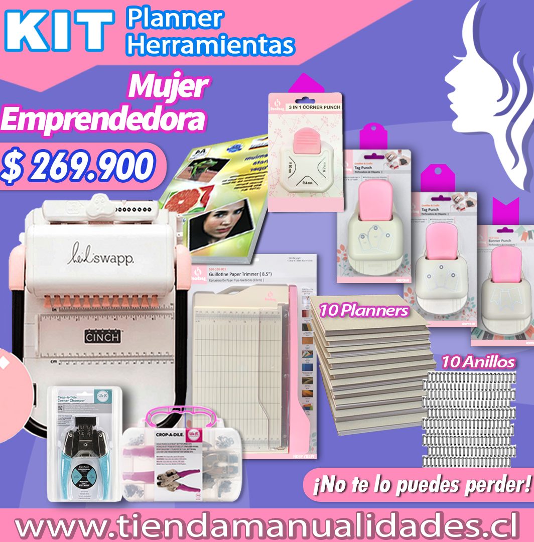 CH310 KIT CINCH CUADRADA + PLANNERS + HERRAMIENTAS