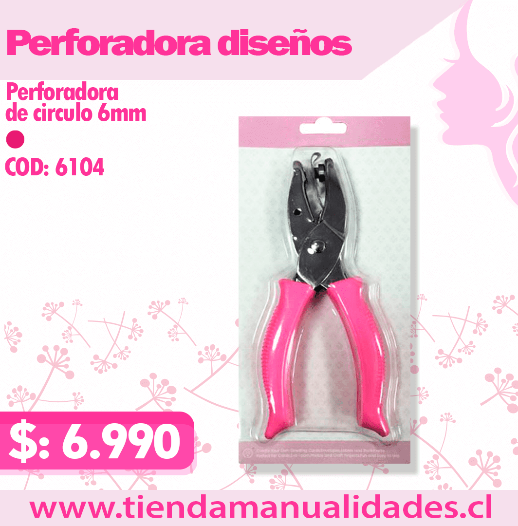 PC-01-Perforadora de Circulo 6mm HOBY- ENTREGA INMEDIATA