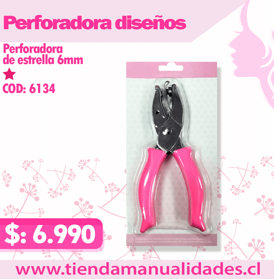 PE-03-Perforadora de ESTRELLA 6mm HOBY- ENTREGA INMEDIATA