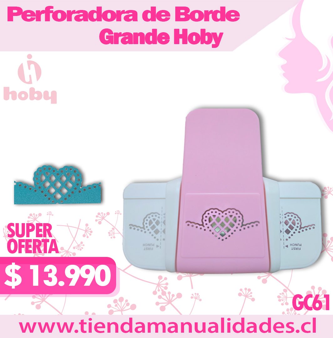 HG C61 Fancy Border Punch Corazón