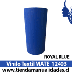12403_Vinilo Textil Royal Blue Matte   ( 1 m de largo x 25 cm ancho )