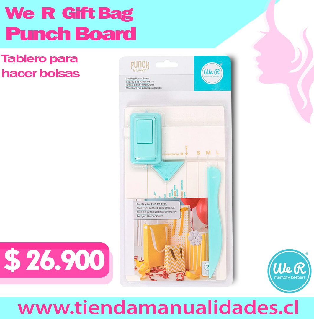 We R memory Keepers - GIFT BAG PUNCH BOARD- Tablero para  hacer bolsas -713333