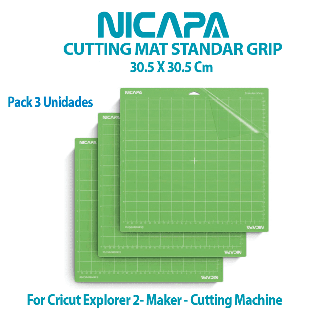 NI-C01 Mat Corte (TAPETE) NICAPA 30.5 x 30.5 Cm, For Cricut Explorer 2 y Maker