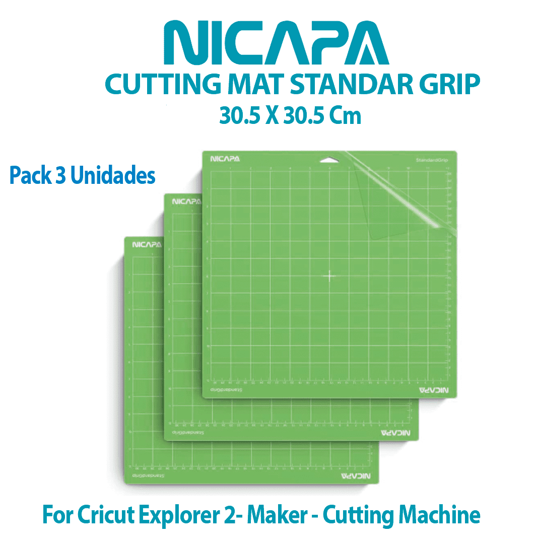 NI-C01 Mat Corte (TAPETE) NICAPA 30.5 x 30.5 Cm, For Cricut Explorer 2 y Maker