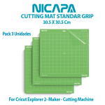 NI-C01 Mat Corte (TAPETE) NICAPA 30.5 x 30.5 Cm, For Cricut Explorer 2 y Maker