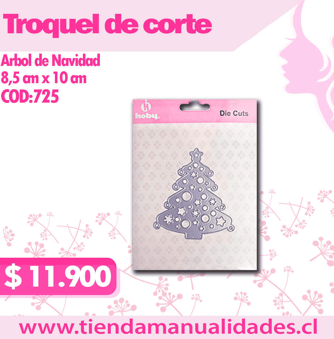 TH-07 - COD 725- Troquel Arbol de Navidad HOBY -ENTREGA INMEDIATA