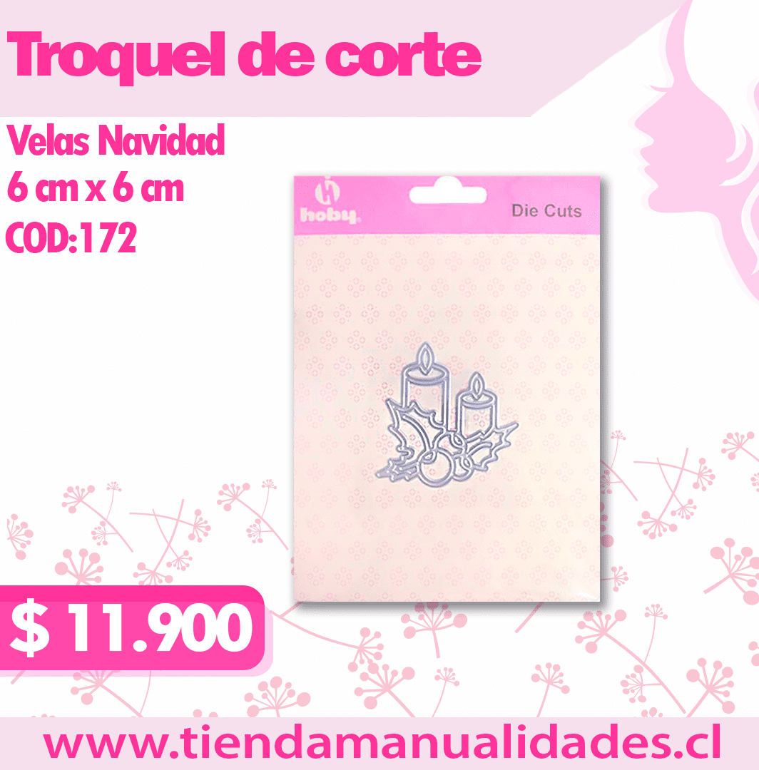 TH-09 - COD 172- Troquel Velas Navidad HOBY -ENTREGA INMEDIATA