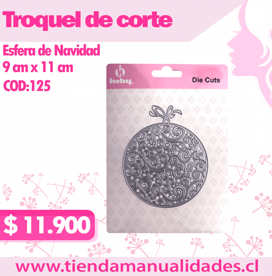 TH-10 - COD 125- Troquel Esfera de Navidad HOBY -ENTREGA INMEDIATA