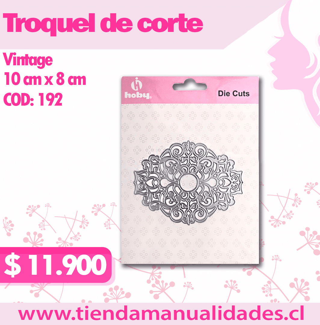 TH-02 - COD 192- Troquel Vintage HOBY -ENTREGA INMEDIATA