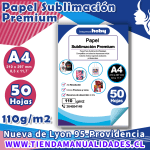 AIP-06 PAPEL DE SUBLIMACIÓN PREMIUM / A4/ 110 GR - 50 Hojas - ENTREGA INMEDIATA