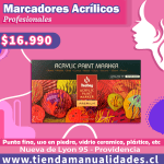 AMH 02-MARCADORES ACRÍLICOS PROFESIONALES - 20 UNIDADES HOBY - ENTREGA INMEDIATA