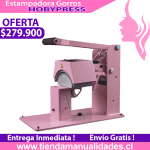 ES190 Estampadora de Gorros HobyPress Max Pink - Entrega Inmediata